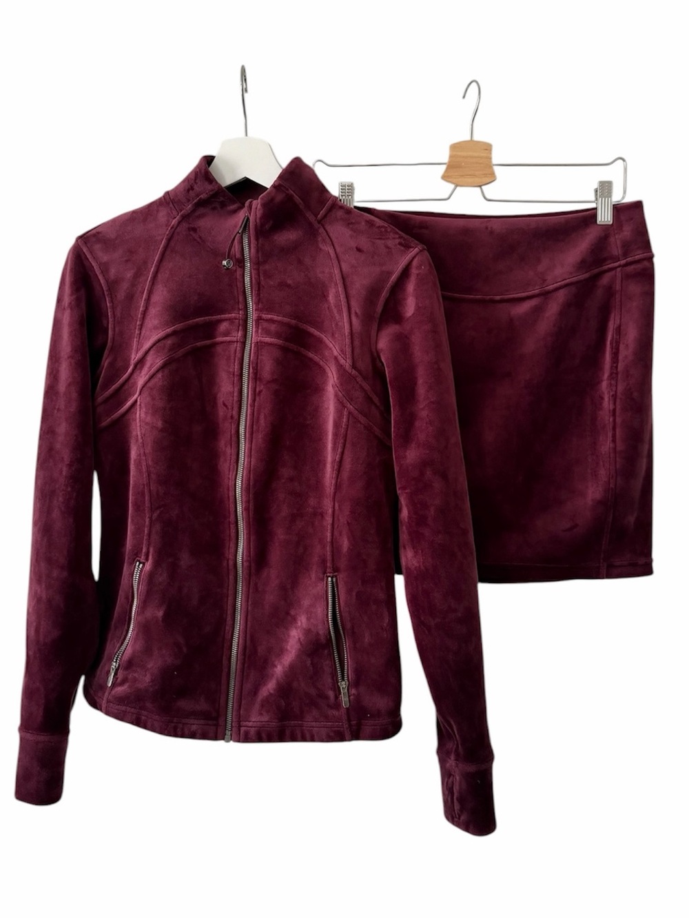 Lululemon Define Jacket & Scuba Skirt Velvet Size 10 2 Piece Set